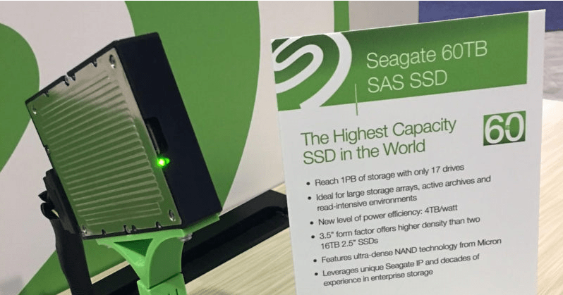 Seagate’s World’s Largest 60TB SSD Holds 400 Million Photos